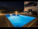 Apartments Ivan - with heated pool and seaview: A1(4), B1(4) Postira - Island Brac  - swimming pool