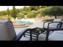 Holiday home Nave - private pool: H(4+1) Postira - Island Brac  - Croatia - H(4+1): garden terrace