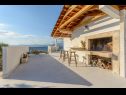 Holiday home Margita - luxury with private pool: H(6) Splitska - Island Brac  - Croatia - fireplace