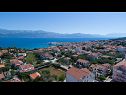 Apartments Smilja - great location: A1(6+1) Gornji-Pašike, A2(4+1) Donji-Pašike Supetar - Island Brac  - sea view