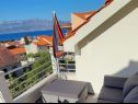 Apartments Louis - 250m to the beach: A1(6) Supetar - Island Brac  - sea view