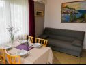 Apartments Anda - sea view: B1(4+1), B2(4), C(4+1) Mastrinka - Island Ciovo  - Apartment - B2(4): living room