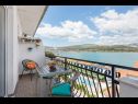 Apartments Ani - beautiful sea view: A1 Plavi(2+2), A2 Žuti(2+2) Mastrinka - Island Ciovo  - Apartment - A1 Plavi(2+2): terrace view