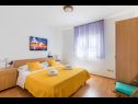 Apartments Ani - beautiful sea view: A1 Plavi(2+2), A2 Žuti(2+2) Mastrinka - Island Ciovo  - Apartment - A1 Plavi(2+2): bedroom