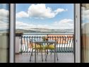 Apartments Ani - beautiful sea view: A1 Plavi(2+2), A2 Žuti(2+2) Mastrinka - Island Ciovo  - Apartment - A2 Žuti(2+2): terrace view