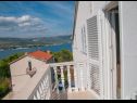 Apartments Boze - 100 m from sea : A1(2+2), A2(2+2), SAB1(2+1), SAB2(2+1) Mastrinka - Island Ciovo  - Studio apartment - SAB2(2+1): terrace view