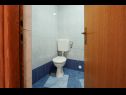 Apartments Antonia - 270m to sea: A4 Green(2+2), SA2 Silver(2), A1 Blue(2), SA3 Gold(2) Mastrinka - Island Ciovo  - Apartment - A1 Blue(2): bathroom with toilet