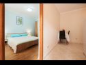 Apartments Antonia - 270m to sea: A4 Green(2+2), SA2 Silver(2), A1 Blue(2), SA3 Gold(2) Mastrinka - Island Ciovo  - Apartment - A1 Blue(2): bedroom