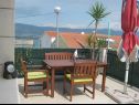 Apartments Joško - 70 m from beach: SA1(3), A2(6) Mastrinka - Island Ciovo  - Studio apartment - SA1(3): terrace
