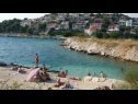 Apartments Goran - sea view : A1(4+1) Okrug Donji - Island Ciovo  - beach