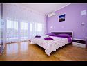 Apartments Ljuba - nice garden: A2(4+1) Plavi, A3(4+1) Ljubicasti, A4(8+1) Okrug Gornji - Island Ciovo  - Apartment - A4(8+1): bedroom