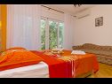Apartments Ljuba - nice garden: A2(4+1) Plavi, A3(4+1) Ljubicasti, A4(8+1) Okrug Gornji - Island Ciovo  - Apartment - A4(8+1): bedroom