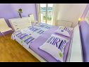 Apartments Ljuba - nice garden: A2(4+1) Plavi, A3(4+1) Ljubicasti, A4(8+1) Okrug Gornji - Island Ciovo  - Apartment - A3(4+1) Ljubicasti: bedroom