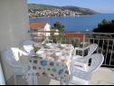 Apartments Aurelius - relaxing with gorgeous view A1 Luce (4+2), A2 Marin(2+2), A3 Maja(4+2), A4 Duje(2+2) Okrug Gornji - Island Ciovo  - Apartment - A3 Maja(4+2): terrace view