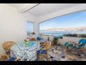 Apartments Duga - beachfront & seaview : A1(4+1), A2(4+1) Okrug Gornji - Island Ciovo  - Apartment - A1(4+1): covered terrace