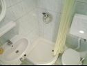 Apartments Naki - terrace & free parking: A1(2), A2(6+1) Slatine - Island Ciovo  - Apartment - A1(2): bathroom with toilet