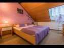 Apartments Colorful - modern Apartments: SA1 zuti(2), A2 ljubicasti(4+2), A3 narancasti(2+1), SA4 crveni(2+1), A5 plavi(4+1), A6 zeleni(2+1), A7 rozi(2+2) Crikvenica - Riviera Crikvenica  - Apartment - A2 ljubicasti(4+2): bedroom