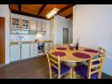 Apartments Colorful - modern Apartments: SA1 zuti(2), A2 ljubicasti(4+2), A3 narancasti(2+1), SA4 crveni(2+1), A5 plavi(4+1), A6 zeleni(2+1), A7 rozi(2+2) Crikvenica - Riviera Crikvenica  - Apartment - A2 ljubicasti(4+2): kitchen and dining room