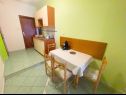 Apartments Ani - 10 M from the sea SA1 zeleni(2+1), SA2 žuti(2+1) Jadranovo - Riviera Crikvenica  - Studio apartment - SA1 zeleni(2+1): kitchen and dining room