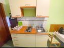 Apartments Ani - 10 M from the sea SA1 zeleni(2+1), SA2 žuti(2+1) Jadranovo - Riviera Crikvenica  - Studio apartment - SA1 zeleni(2+1): kitchen
