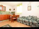 Apartments Miro - 300 m from sea: A1 Plavi(2+2), A2 Crveni(2+2), A3 Zeleni(2+2) Jadranovo - Riviera Crikvenica  - Apartment - A3 Zeleni(2+2): living room