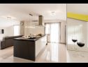 Apartments Dragica - modern & close to the sea: A1 prizemlje(4+1), A2 Black & White(6) Klenovica - Riviera Crikvenica  - Apartment - A1 prizemlje(4+1): kitchen and dining room
