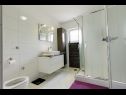 Apartments Dragica - modern & close to the sea: A1 prizemlje(4+1), A2 Black & White(6) Klenovica - Riviera Crikvenica  - Apartment - A2 Black & White(6): bathroom