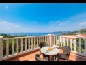 Apartments and rooms Villa Bouganvillea - sea view & garden: A1 Deluxe (2+1), A2 Superior (2+1), A3 Comfort (2+1), A4 Premium (2+1), R1 Deluxe (2), R2 Comfort (2) Mlini - Riviera Dubrovnik  - Apartment - A1 Deluxe (2+1): terrace view