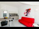Apartments and rooms Villa Bouganvillea - sea view & garden: A1 Deluxe (2+1), A2 Superior (2+1), A3 Comfort (2+1), A4 Premium (2+1), R1 Deluxe (2), R2 Comfort (2) Mlini - Riviera Dubrovnik  - Apartment - A4 Premium (2+1): kitchen and dining room