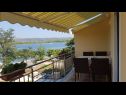 Apartments Zvone - at the water front: A2(4), A1(2+2) Veli Rat - Island Dugi otok  - Apartment - A1(2+2): balcony