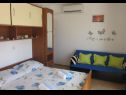 Apartments and rooms Dar - 400 m from sea: SA1(2), A2(3), R3(2) Hvar - Island Hvar  - Studio apartment - SA1(2): bedroom