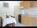 Apartments Vibo - parking and barbecue: A1 Vinka 1(6), A3 Vinka 3(2), A5 Vinka 4(5), A2 Vinka 2(4) Jelsa - Island Hvar  - Apartment - A3 Vinka 3(2): kitchen and dining room