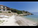 Apartments Maca - seafront: A1(5), A2(6+1) Cove Zarace (Gdinj) - Island Hvar  - beach