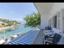 Apartments Maca - seafront: A1(5), A2(6+1) Cove Zarace (Gdinj) - Island Hvar  - Apartment - A2(6+1): terrace