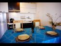 Apartments Ana - sea view; A1(2+1), A2(2+1), A3(4+1) Zavala - Island Hvar  - Apartment - A3(4+1): kitchen and dining room