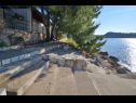 Apartments Lara - directly at the beach A1(6), A2(2+2) Blato - Island Korcula  - detail (house and surroundings)