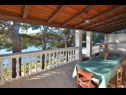 Apartments Lukovac - directly at the beach: A1(6), A2(2+2) Blato - Island Korcula  - Apartment - A1(6): terrace