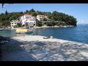 Apartments and rooms Ivo - 20m from the sea: A1(2), A2(2), A3(2+2), A4(2+2) Racisce - Island Korcula  - beach