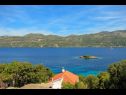 Holiday home Marija - great location and view H(6+2) Cove Tri zala (Zrnovo) - Island Korcula  - Croatia - view