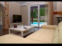 Holiday home Berna - pool house: H(6+1) Malinska - Island Krk  - Croatia - H(6+1): living room