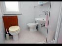 Apartments Ljerka - 100 m from the beach: A1(5) Malinska - Island Krk  - Apartment - A1(5): bathroom with toilet