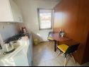 Apartments Neo - 100m to the beach: SA1(2) Malinska - Island Krk  - Studio apartment - SA1(2): kitchen and dining room