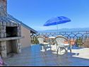 Apartments Ivona - open swimming pool: A1 (4+2), A2 (2+2) Njivice - Island Krk  - fireplace