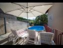 Apartments Ivona - open swimming pool: A1 (4+2), A2 (2+2) Njivice - Island Krk  - swimming pool