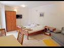 Apartments Vlado - 300 m from pebble beach: SA1(2+1), SA2(2), A3(2+2), SA4(2+1), A5(2+2), SA6(2) Njivice - Island Krk  - Studio apartment - SA1(2+1): bedroom