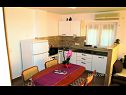 Apartments Dinka - 40 m from sea : A1(2+2), A2(2+1) Omisalj - Island Krk  - Apartment - A1(2+2): kitchen and dining room
