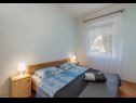Apartments Zdrave - 500 m from sea: A1 prizemlje(4+2), A2 kat(4+2) Pinezici - Island Krk  - Apartment - A1 prizemlje(4+2): bedroom