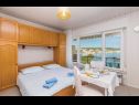 Apartments Nada - 20m from beach: A4-veliki(4), SA3(2), A1-prizemlje(2+2), A2-kat(2+1) Silo - Island Krk  - Studio apartment - SA3(2): bedroom