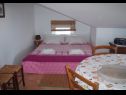 Apartments Azur - 10 m from sea: A1(4), SA2(2+1) Ilovik (Island Ilovik) - Island Losinj  - Studio apartment - SA2(2+1): bedroom