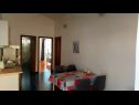 Apartments Mirjana: sea view & balcony: A1 MN (2+1), A2 JN (2+1) Baska Voda - Riviera Makarska  - Apartment - A2 JN (2+1): kitchen and dining room